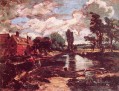 Flatford Mill from the lock Romantic landscape John Constable